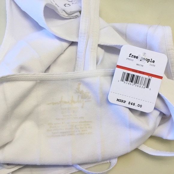 NWT Free People Ribbed Bridget Bodysuit - White - XS/S - Picture 8 of 8